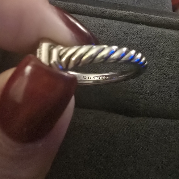 David Yurman Novella Ring - Blue Topaz & Diamond - Picture 7 of 12